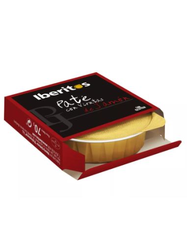 PATE CON VIRUTAS DE JAMON IBERITOS 70 GR