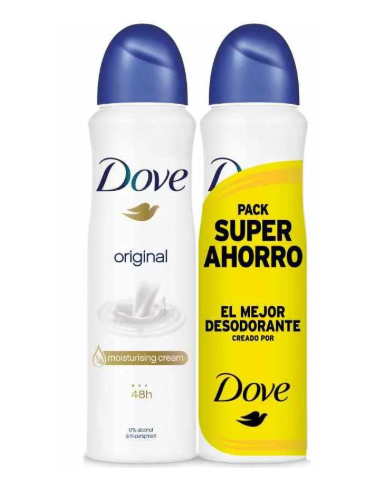 DESODORANTE DOVE SPRAY 200 ORIGINAL DUPLO 72 H