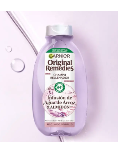CHAMPU GARNIER ORIGINAL REMEDIES ARROZ 400ML