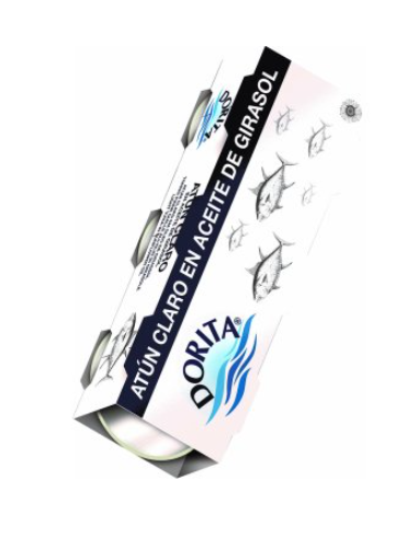 ATUN CLARO EN ACEITE DE GIRASOL DORITA PACK-3