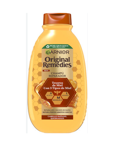 CHAMPU ORIGINAL REMEDIES MIEL 400 ML